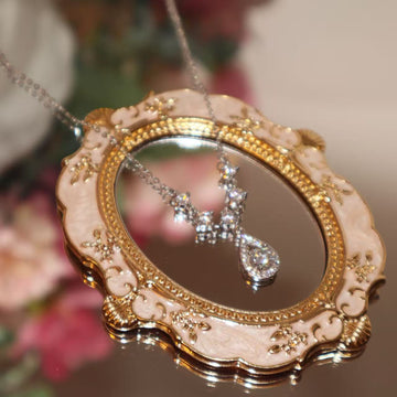 Moissanite Teardrop Necklace