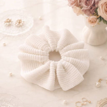 Soft Knit Cloud Scrunchie – Volumizing, Gentle Hold Hair Tie